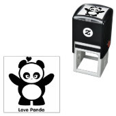 Tampon Auto-encreur Love Panda® (En situation)