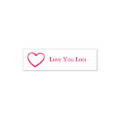 Tampon Auto-encreur Love You Love with Heart (Design)