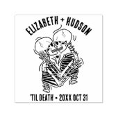 Tampon Auto-encreur Lovers Skeletons gothique Mariage do-it-yourself F (Design)
