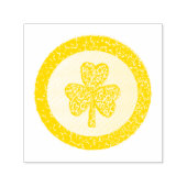Tampon Auto-encreur Lucky Irish Shamrock Gold Coin (Design)