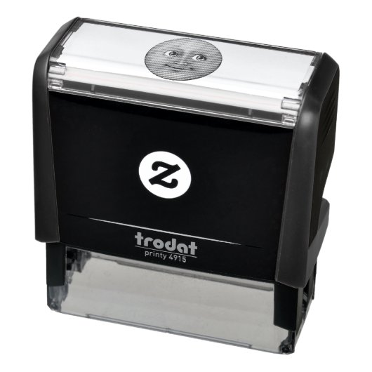 Tampon Auto-encreur Lune bleu foncé - Emoji (Produit)