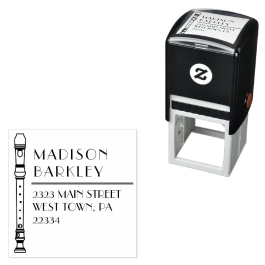 Tampon Auto-encreur Magasin Musique Teacher Musique Musique Groupe (En situation)