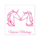 Tampon Auto-encreur Magique Mignonne Monogramme M Personnalisé Mariage (Design)