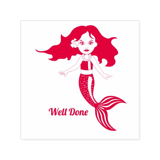 Tampon Auto-encreur Mare Sirène Bravo Timbre de l'enseignant (Design)