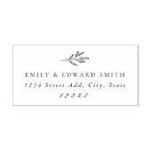 Tampon Auto-encreur Mariage botanique moderne Adresse de retour auto-i (Design)