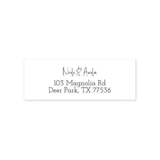 Tampon Auto-encreur Mariage Couple Accueil Réchauffement Nouveau cadea (Design)