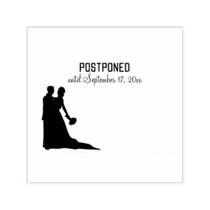 Tampon Auto-encreur Mariage de danse POSTPONÉ Couple w Nouvelle date