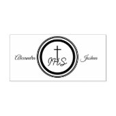 Tampon Auto-encreur Mariage de la Bible catholique encadrée (Design)