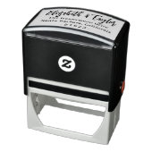 Tampon Auto-encreur Mariage de script en gras Adresse de retour Timbre (Produit)