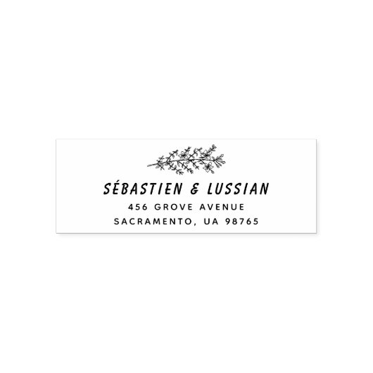 Tampon Auto-encreur Mariage de script moderne (Design)