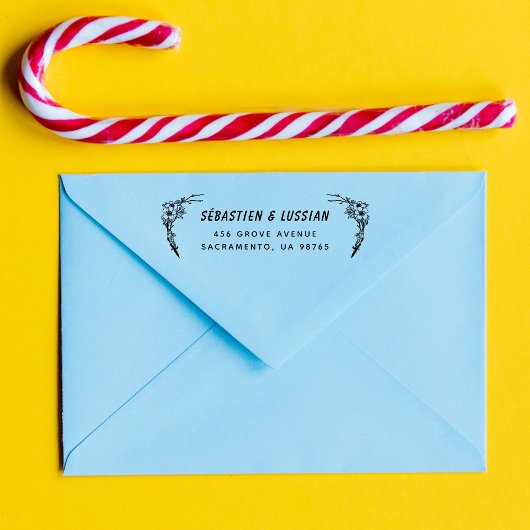 Tampon Auto-encreur Mariage de script moderne