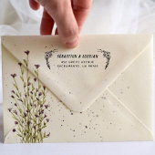 Tampon Auto-encreur Mariage de script moderne