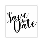 Tampon Auto-encreur Mariage de script moderne Enregistrer la date (Design)