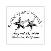 Tampon Auto-encreur Mariage de Starfish Couple Beach (Design)