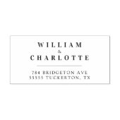 Tampon Auto-encreur Mariage de typographie moderne simple Adresse de r (Design)