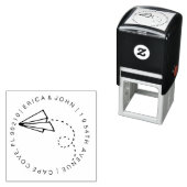 Tampon Auto-encreur mariage du plan papier Adresse de retour (En situation)