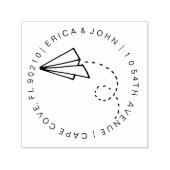 Tampon Auto-encreur mariage du plan papier Adresse de retour (Design)