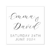 Tampon Auto-encreur Mariage élégant personnalisé (Design)