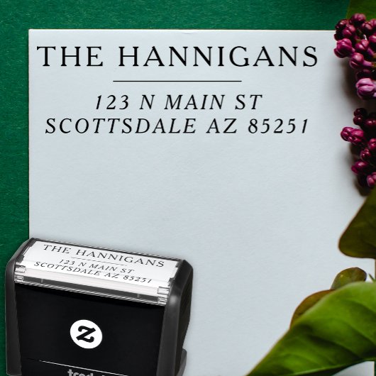 Tampon Auto-encreur Mariage familial moderne personnalisé Adresse de r