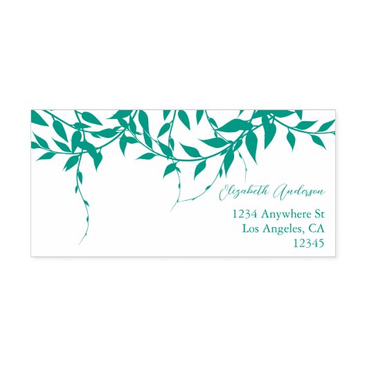 Tampon Auto-encreur Mariage Feuille rustique (Design)