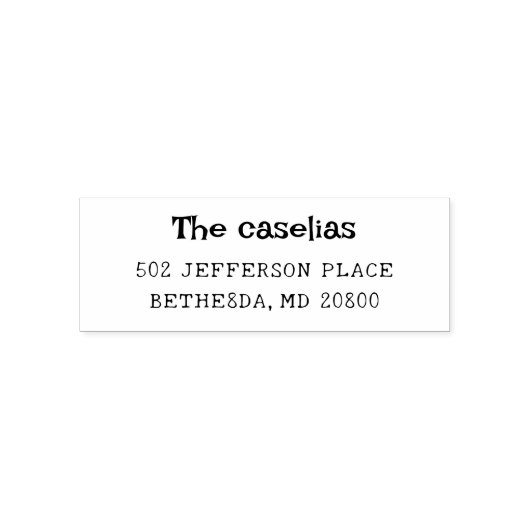 Tampon Auto-encreur Mariage moderne tendance Accueil Invitations Poign (Design)