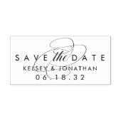 Tampon Auto-encreur Mariage simple et élégant Enregistrer la date (Design)