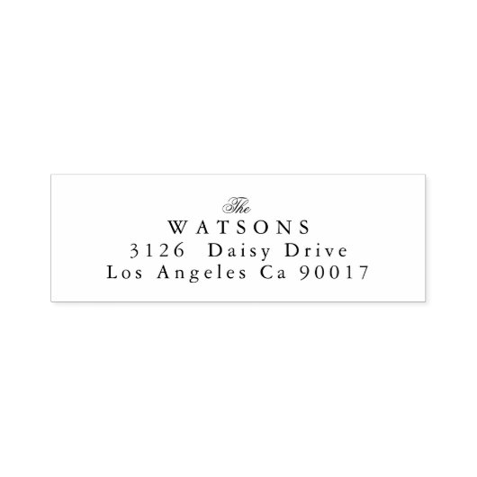 Tampon Auto-encreur Mariage traditionnel noir classique retour (Design)