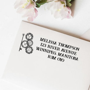 Tampon Auto-encreur Mariage victorien Steampunk