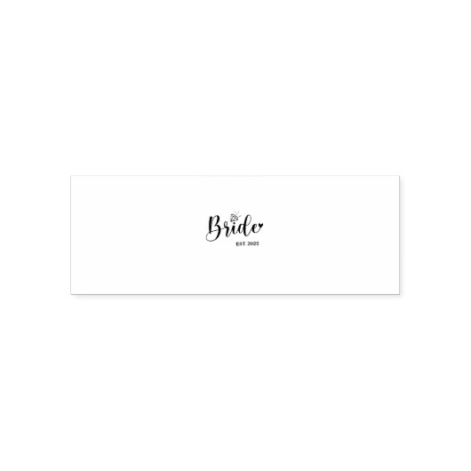 Tampon Auto-encreur Mariée 2025 Annonce de mariage de printemps (Design)