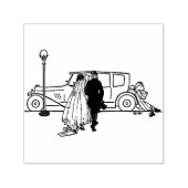 Tampon Auto-encreur Mariés d'époque 1920 (Design)