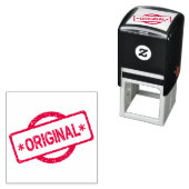 Tampon Auto-encreur Marque originale en forme de cercle rond du logo (En situation)