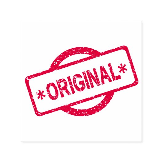 Tampon Auto-encreur Marque originale en forme de cercle rond du logo (Design)