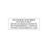 Tampon Auto-encreur Massachusetts Notary Public (Design)