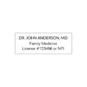 Tampon Auto-encreur Médecin Clinique Fournisseur de soins de santé (Design)