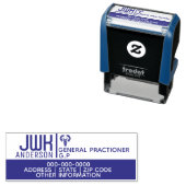 Tampon Auto-encreur Médecins professionnels de la santé do-it-yourself (En situation)