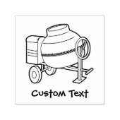 Tampon Auto-encreur Mélangeur de béton (Design)