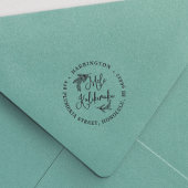 Tampon Auto-encreur Mele Kalikimaka | Hawaiian Holiday Adresse de reto