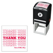 Tampon Auto-encreur Merci A Une Belle Journée (En situation)