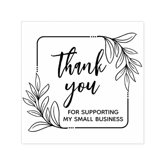 Tampon Auto-encreur Merci artisanal de verdure lunaire (Design)