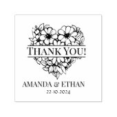 Tampon Auto-encreur Merci cardiaque mariage (Design)