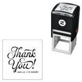 Tampon Auto-encreur Merci client de script manuscrit (En situation)