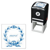 Tampon Auto-encreur "merci" dans Laurel Wreath timbre d'auto-écriture (En situation)
