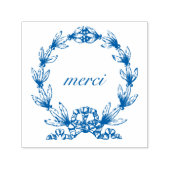 Tampon Auto-encreur "merci" dans Laurel Wreath timbre d'auto-écriture (Design)