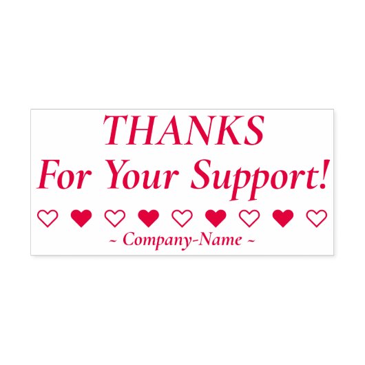 Tampon Auto-encreur "MERCI De Votre Soutien !" + Timbre De Nom Profess (Design)