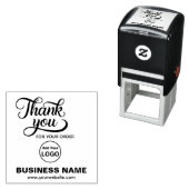 Tampon Auto-encreur Merci d'entreprise| Ajouter votre LOGO (En situation)