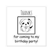 Tampon Auto-encreur Merci D'Être Venu À Anniversaire Puppy (Design)