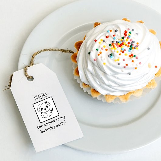 Tampon Auto-encreur Merci D'Être Venu À Anniversaire Puppy