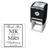 Tampon Auto-encreur Merci Mariage M. et Mme. (En situation)