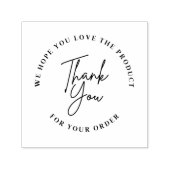 Tampon Auto-encreur Merci pour votre commande Auto-Encre en caoutchouc (Design)