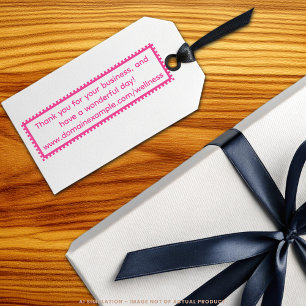 Tampon Auto-encreur Merci Pour Votre Entreprise URL De Texte Personnal